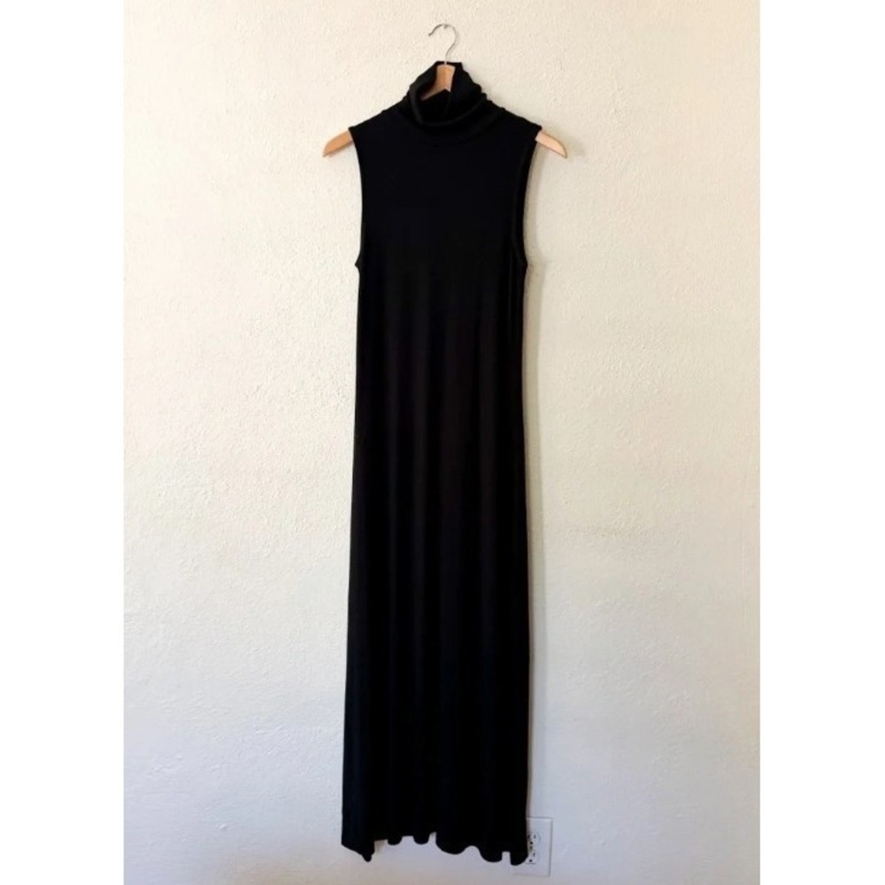 a new day Turtle Neck Sleeveless Long Dress Black XS - Picture 2 of 3